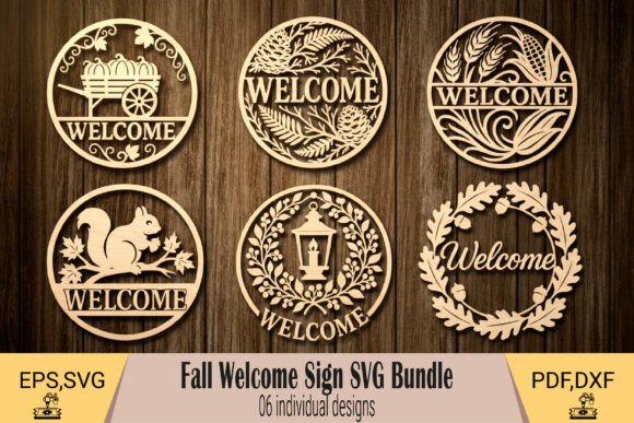 Download Autumn Welcome Sign SVG - Premium Bundle