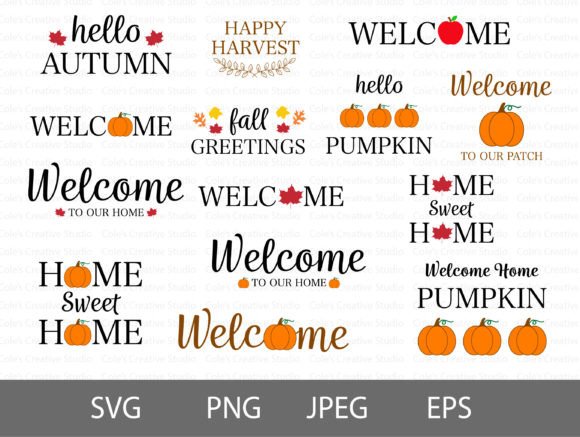 Download Fall Welcome Signs Svg Bundle - Premium Resources