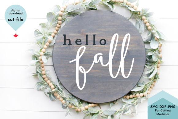 Download Hello Fall Welcome Sign SVG, Autumn - Premium Bundle