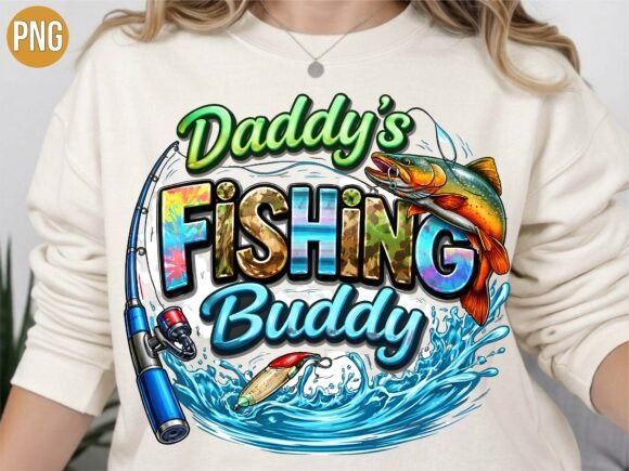 Download Daddy's Fishing Buddy Child Gift PNG - Child gift Collection
