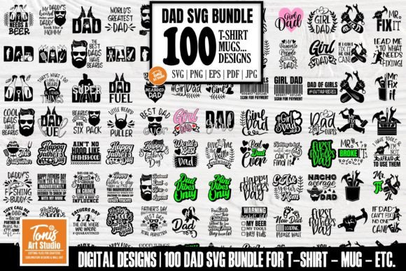 Download Fathers Day SVG Bundle - Dad Life SVG - Fathers day svg Collection