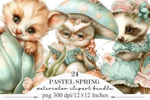 Download Whimsical Pastel Spring Fairies Png - Spring Collection